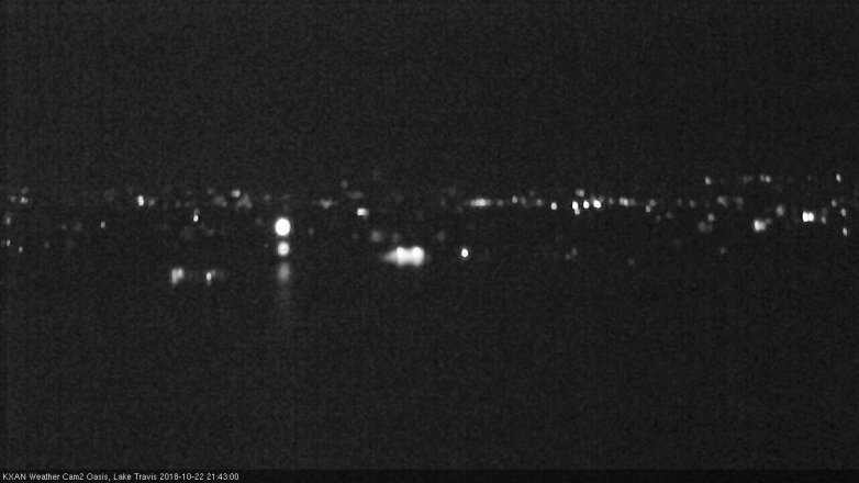 Lake Travis webcam, October 22, 2018 8:45 PM CT