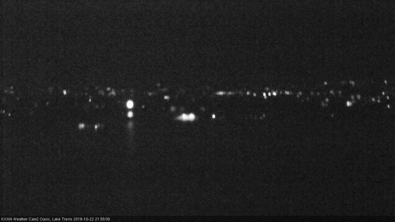 Lake Travis webcam, October 22, 2018 9:00 PM CT