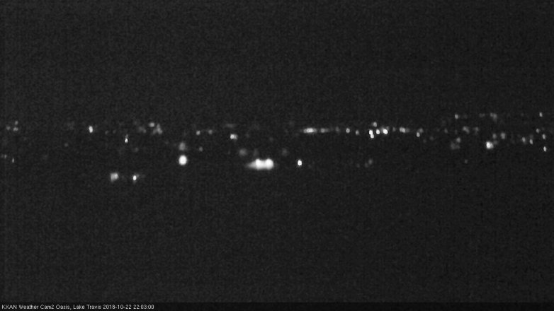 Lake Travis webcam, October 22, 2018 9:05 PM CT