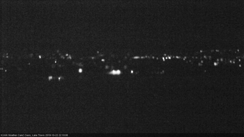Lake Travis webcam, October 22, 2018 9:20 PM CT