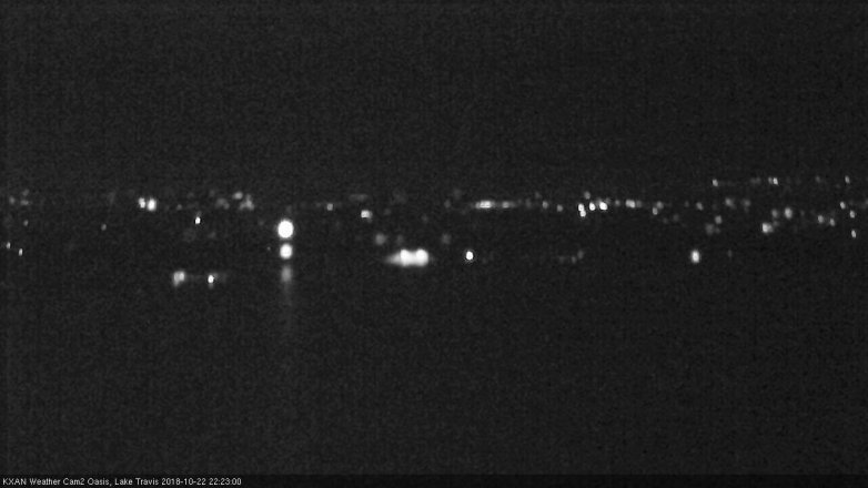 Lake Travis webcam, October 22, 2018 9:25 PM CT