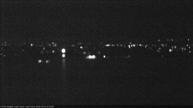 Lake Travis webcam, October 22, 2018 9:35 PM CT