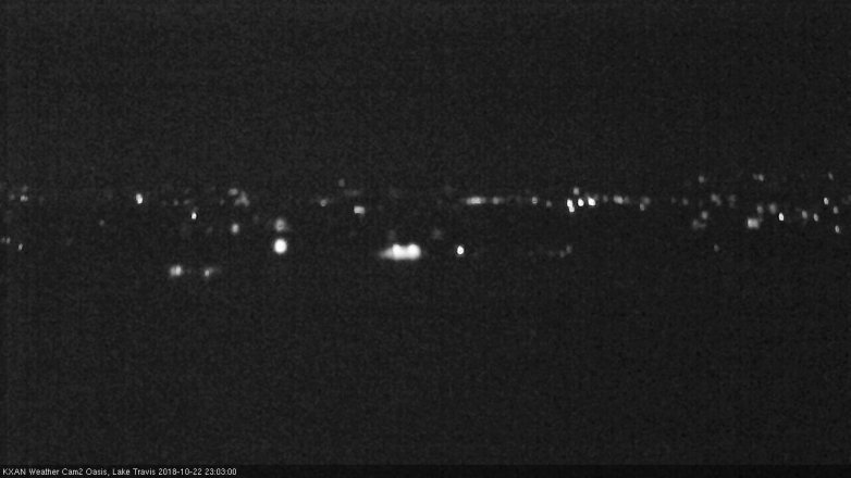 Lake Travis webcam, October 22, 2018 10:05 PM CT