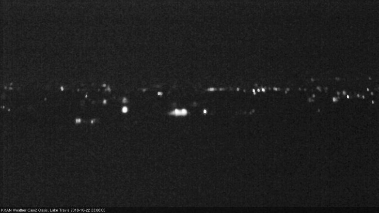 Lake Travis webcam, October 22, 2018 10:10 PM CT