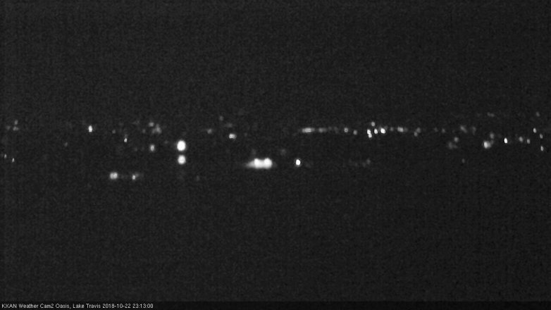 Lake Travis webcam, October 22, 2018 10:15 PM CT