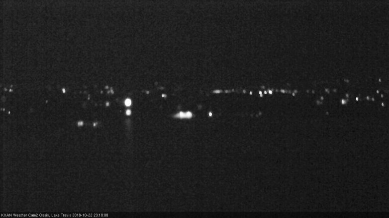 Lake Travis webcam, October 22, 2018 10:20 PM CT