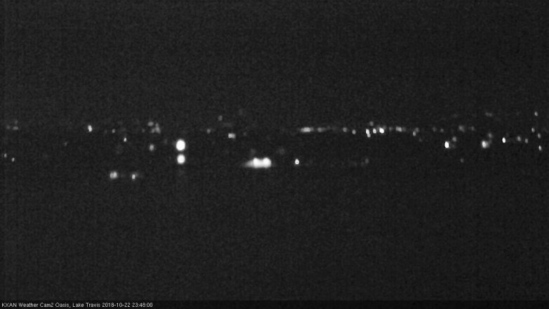 Lake Travis webcam, October 22, 2018 10:50 PM CT