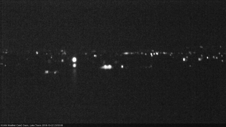Lake Travis webcam, October 22, 2018 10:55 PM CT