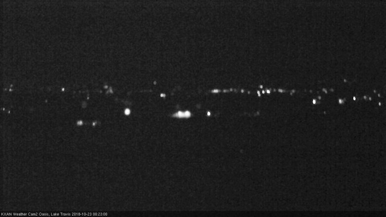 Lake Travis webcam, October 22, 2018 11:25 PM CT