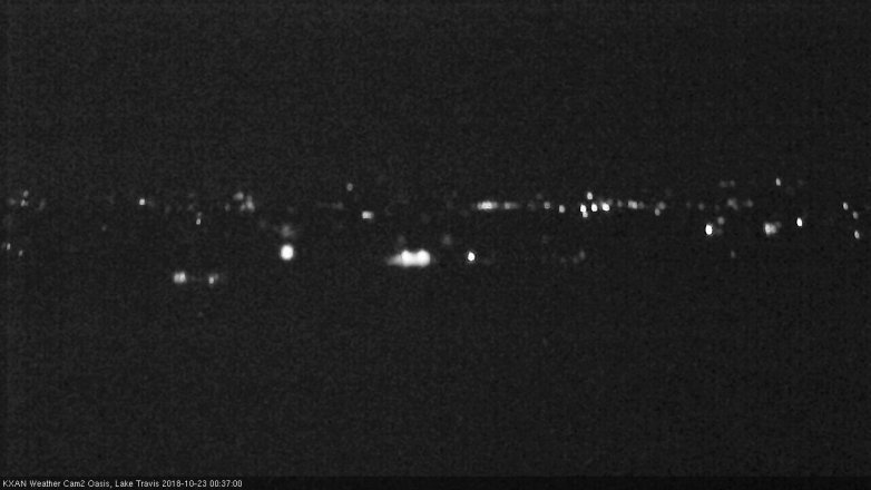 Lake Travis webcam, October 22, 2018 11:40 PM CT