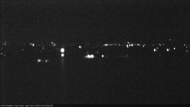 Lake Travis webcam, October 22, 2018 11:45 PM CT