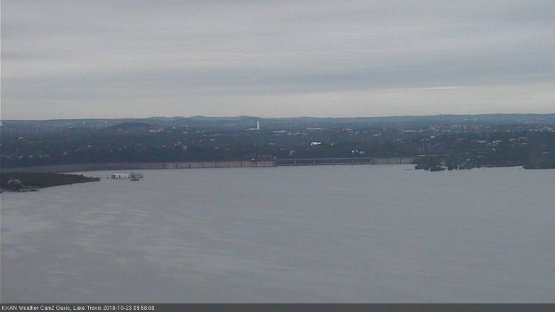 Lake Travis webcam, October 23, 2018 9:00 AM CT
