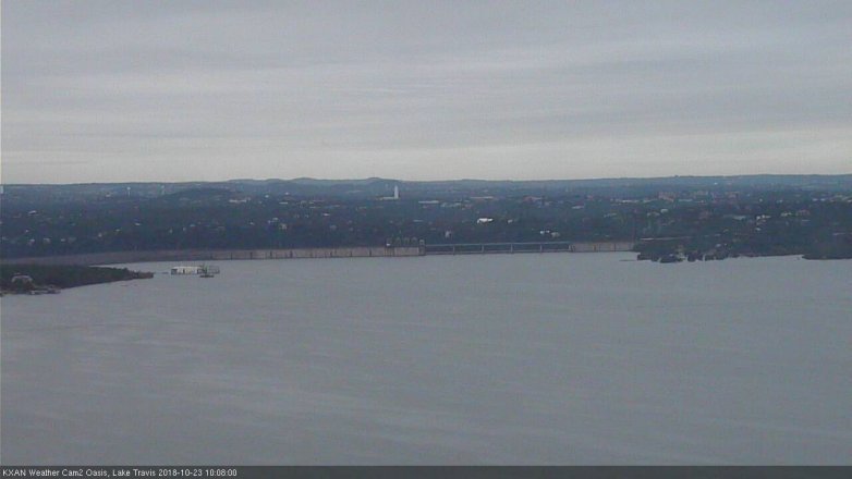Lake Travis webcam, October 23, 2018 9:10 AM CT