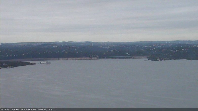 Lake Travis webcam, October 23, 2018 9:20 AM CT
