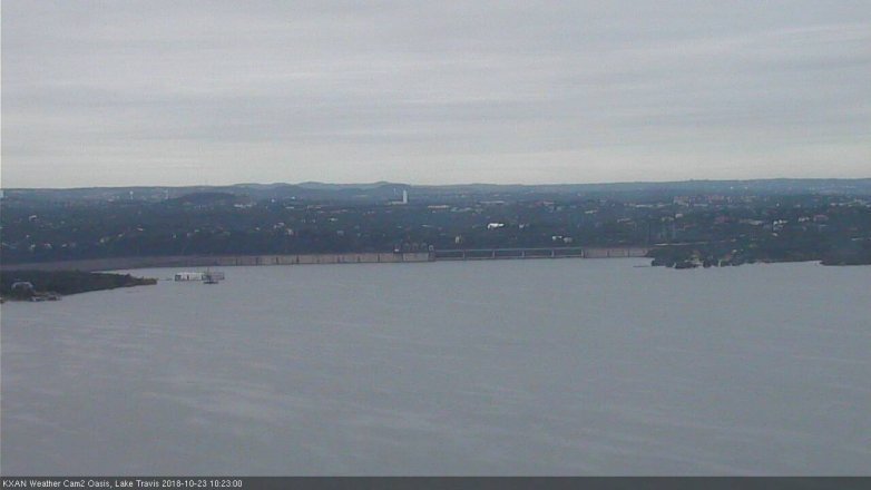 Lake Travis webcam, October 23, 2018 9:25 AM CT
