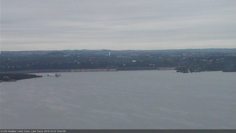 Lake Travis webcam, October 23, 2018 9:45 AM CT