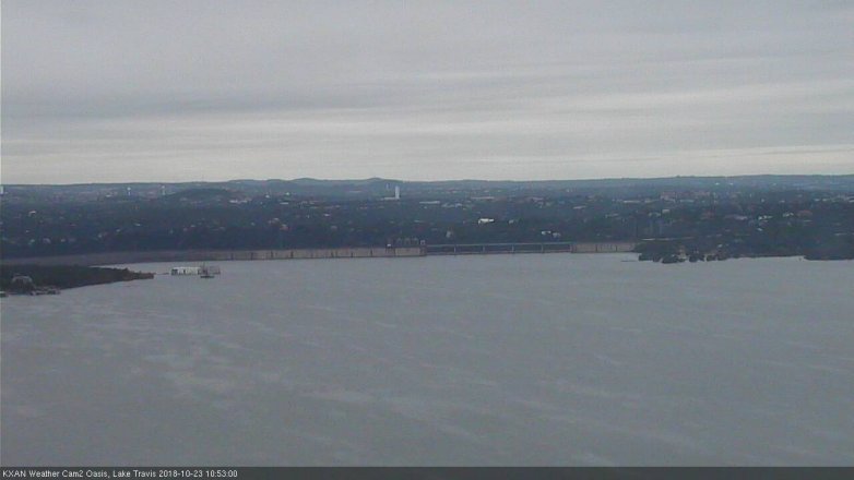 Lake Travis webcam, October 23, 2018 9:55 AM CT