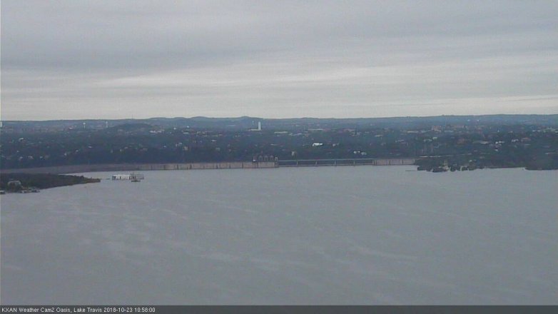 Lake Travis webcam, October 23, 2018 10:00 AM CT