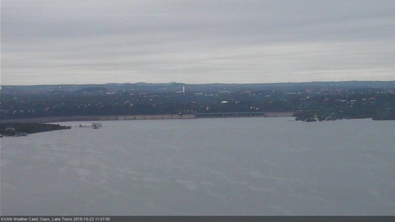 Lake Travis webcam, October 23, 2018 10:10 AM CT