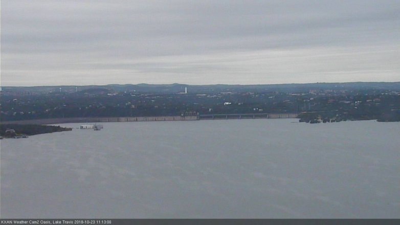Lake Travis webcam, October 23, 2018 10:15 AM CT