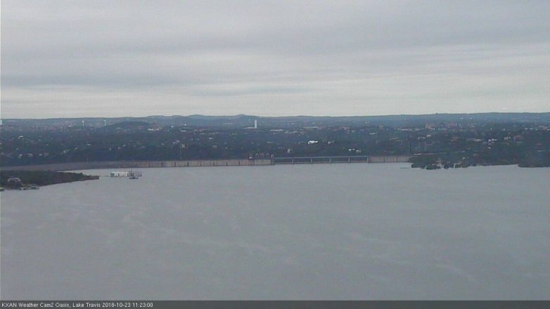 Lake Travis webcam, October 23, 2018 10:25 AM CT