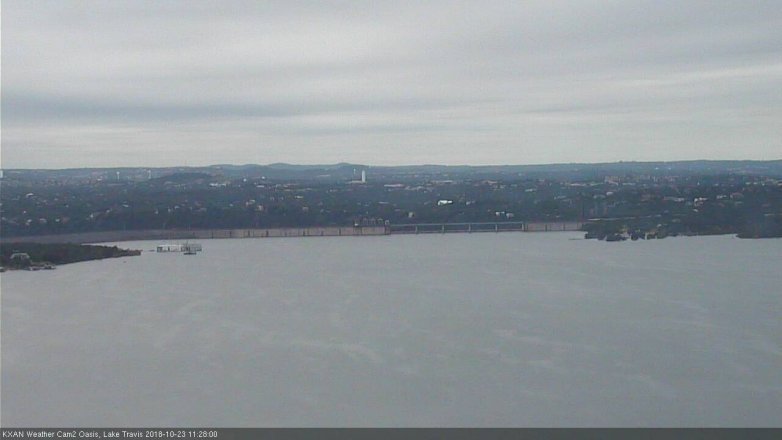 Lake Travis webcam, October 23, 2018 10:30 AM CT