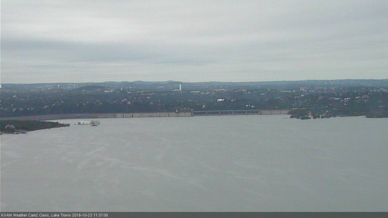 Lake Travis webcam, October 23, 2018 10:40 AM CT