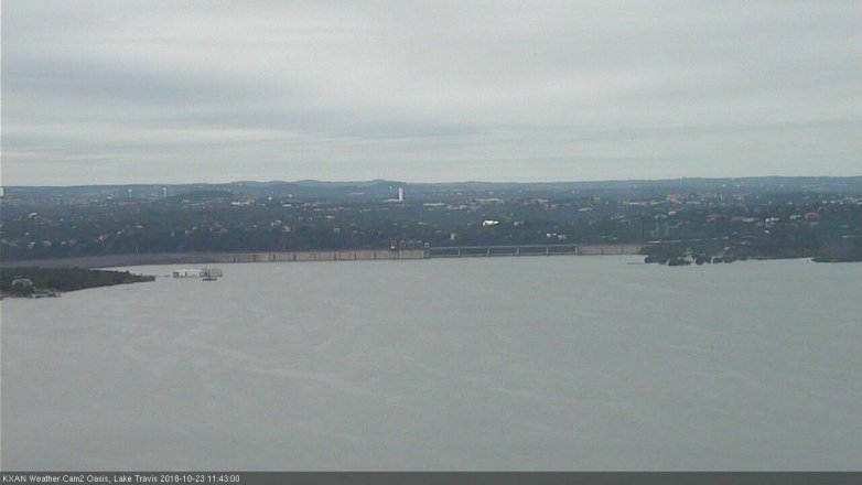 Lake Travis webcam, October 23, 2018 10:45 AM CT
