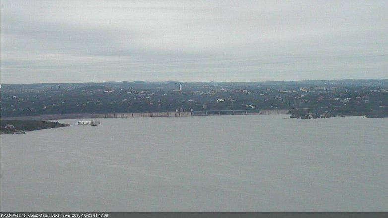 Lake Travis webcam, October 23, 2018 10:50 AM CT
