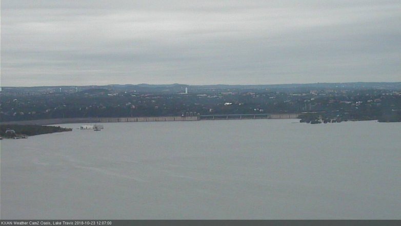 Lake Travis webcam, October 23, 2018 11:10 AM CT