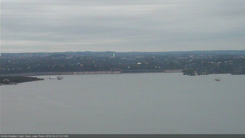 Lake Travis webcam, October 23, 2018 11:15 AM CT