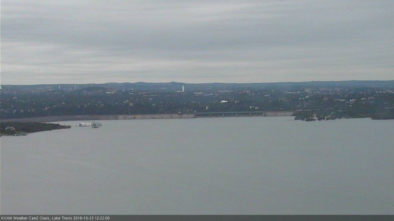 Lake Travis webcam, October 23, 2018 11:25 AM CT