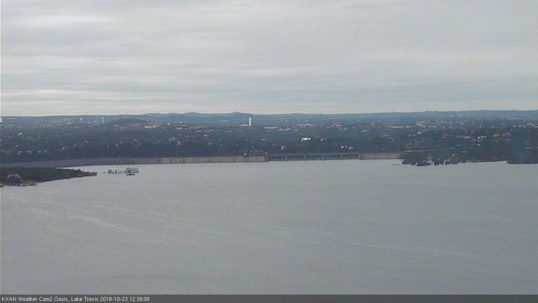Lake Travis webcam, October 23, 2018 11:40 AM CT