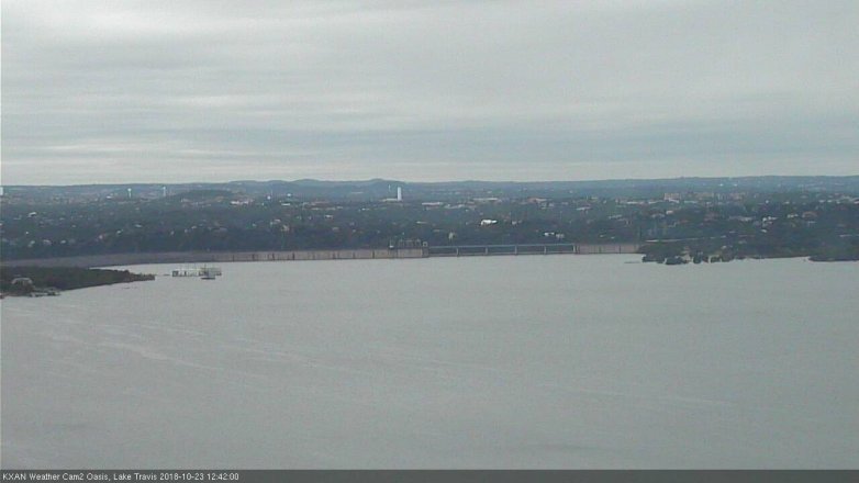 Lake Travis webcam, October 23, 2018 11:45 AM CT