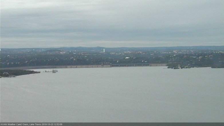 Lake Travis webcam, October 23, 2018 11:55 AM CT