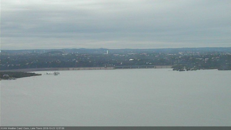 Lake Travis webcam, October 23, 2018 12:00 PM CT