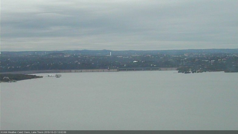 Lake Travis webcam, October 23, 2018 12:05 PM CT