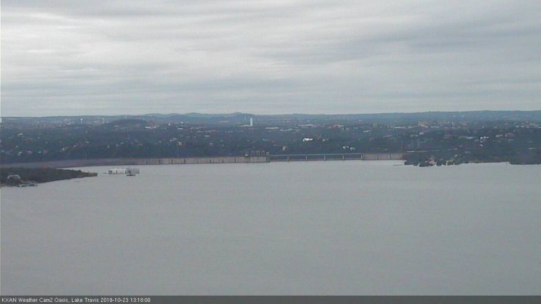 Lake Travis webcam, October 23, 2018 12:20 PM CT