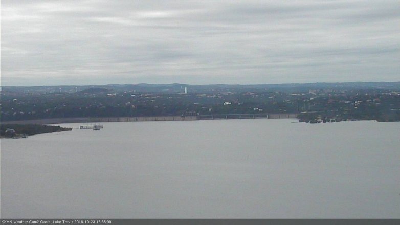Lake Travis webcam, October 23, 2018 12:40 PM CT