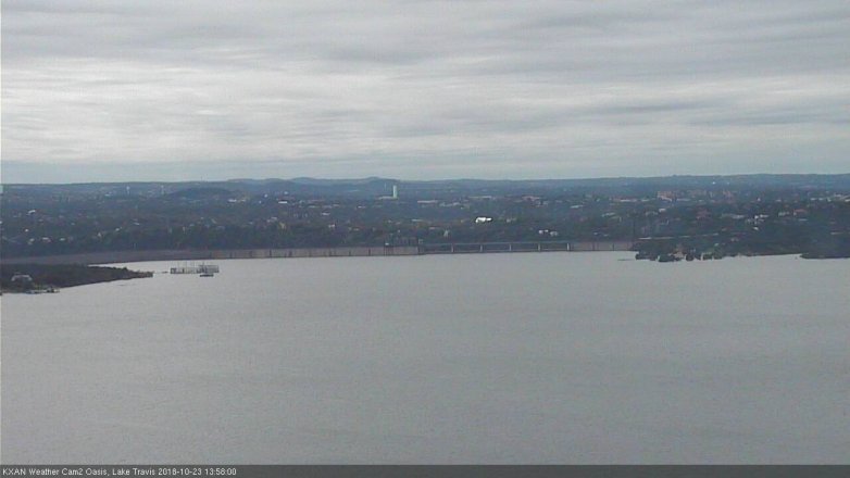 Lake Travis webcam, October 23, 2018 1:00 PM CT