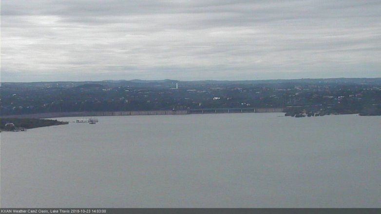 Lake Travis webcam, October 23, 2018 1:05 PM CT