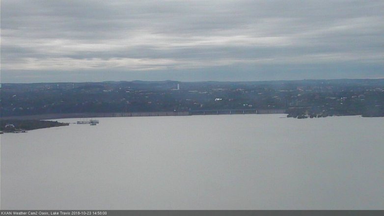 Lake Travis webcam, October 23, 2018 2:00 PM CT