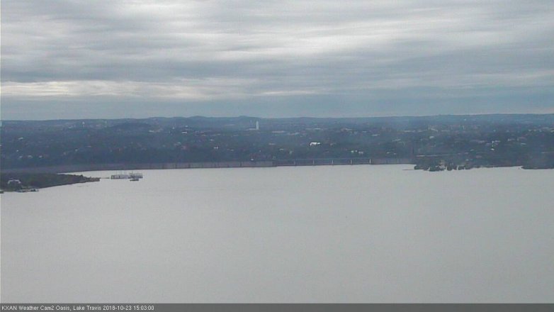 Lake Travis webcam, October 23, 2018 2:05 PM CT