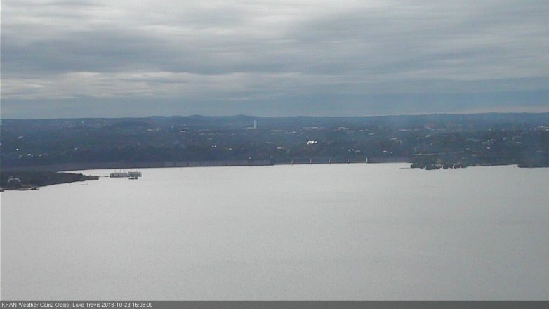 Lake Travis webcam, October 23, 2018 2:10 PM CT