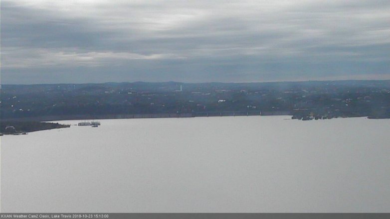 Lake Travis webcam, October 23, 2018 2:15 PM CT