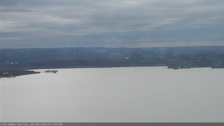Lake Travis webcam, October 23, 2018 2:25 PM CT
