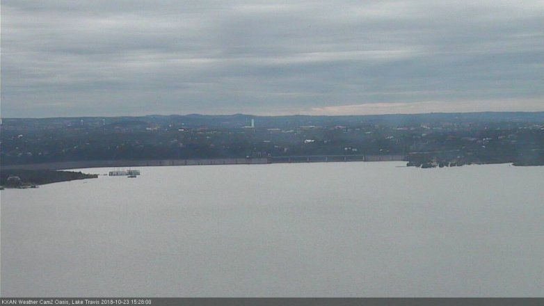 Lake Travis webcam, October 23, 2018 2:30 PM CT