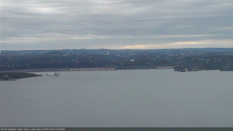 Lake Travis webcam, October 23, 2018 2:40 PM CT