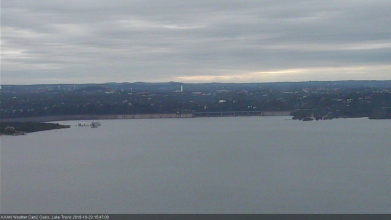 Lake Travis webcam, October 23, 2018 2:50 PM CT