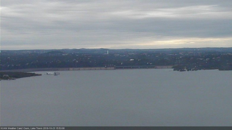 Lake Travis webcam, October 23, 2018 2:55 PM CT
